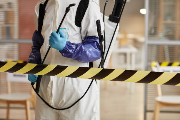 Professional Biohazard Cleanup technician working in Ringle, WI